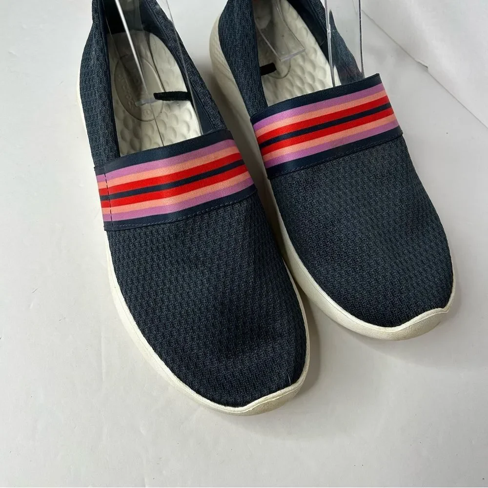 Crocs Navy Slip On Shoes 9